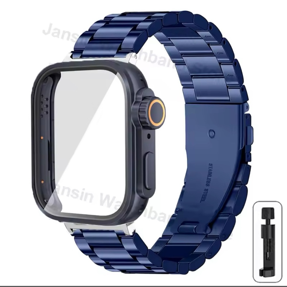 Ultra Case+Stainless Steel Band for Huawei Watch Fit 3 Strap